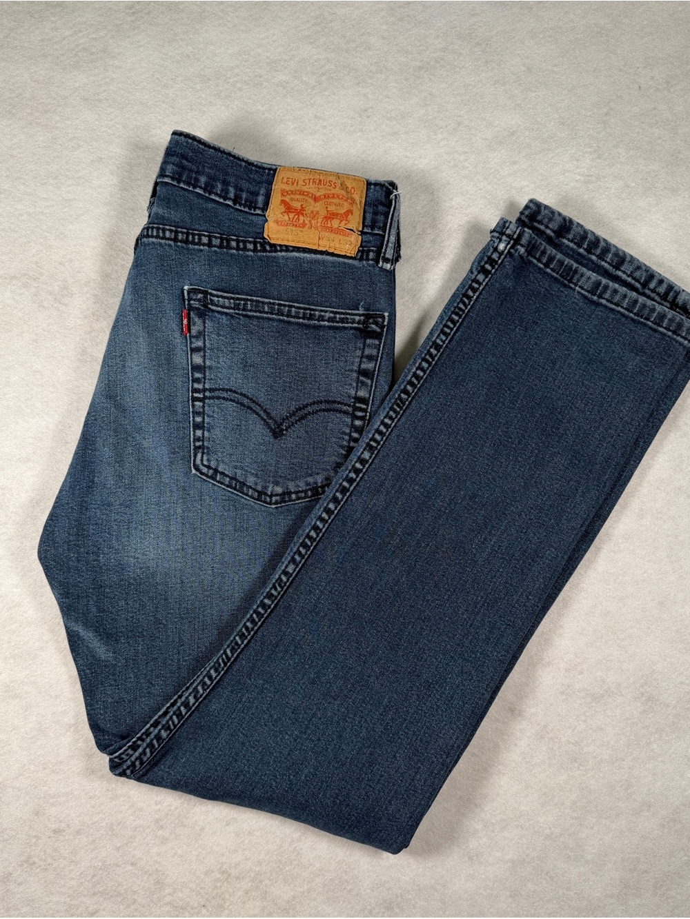 Levi's Men 513 Slim Straight Dark Wash Jeans Actual Fit 32 X 29 READ DESCRIPTION